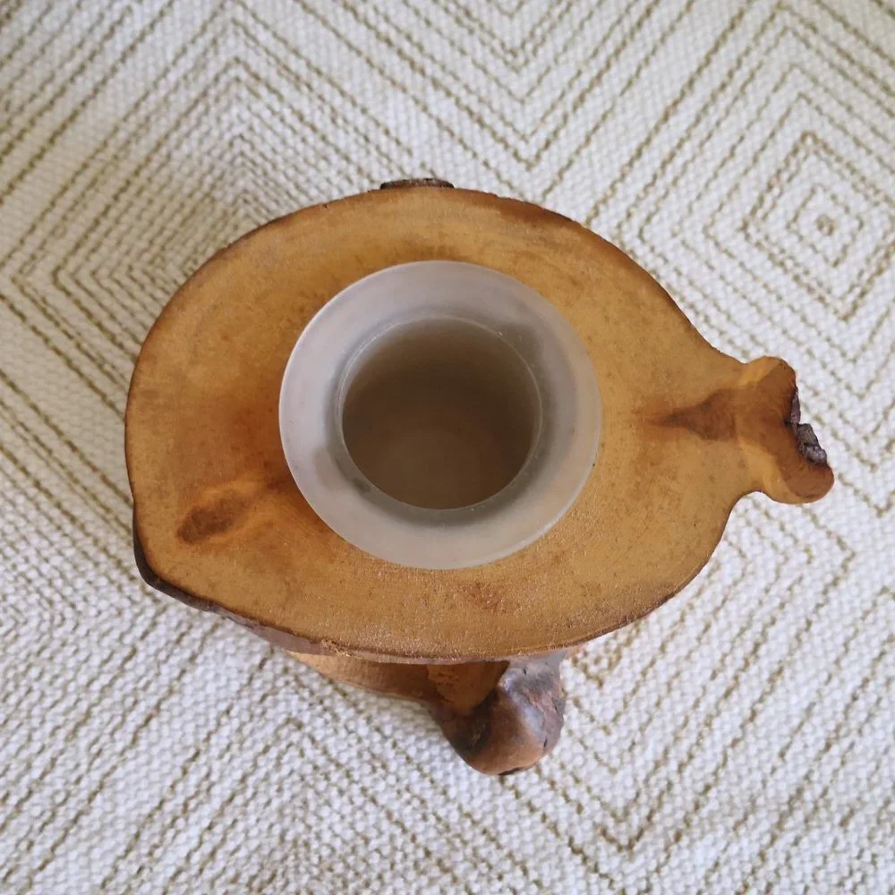 N/A wood tealight
